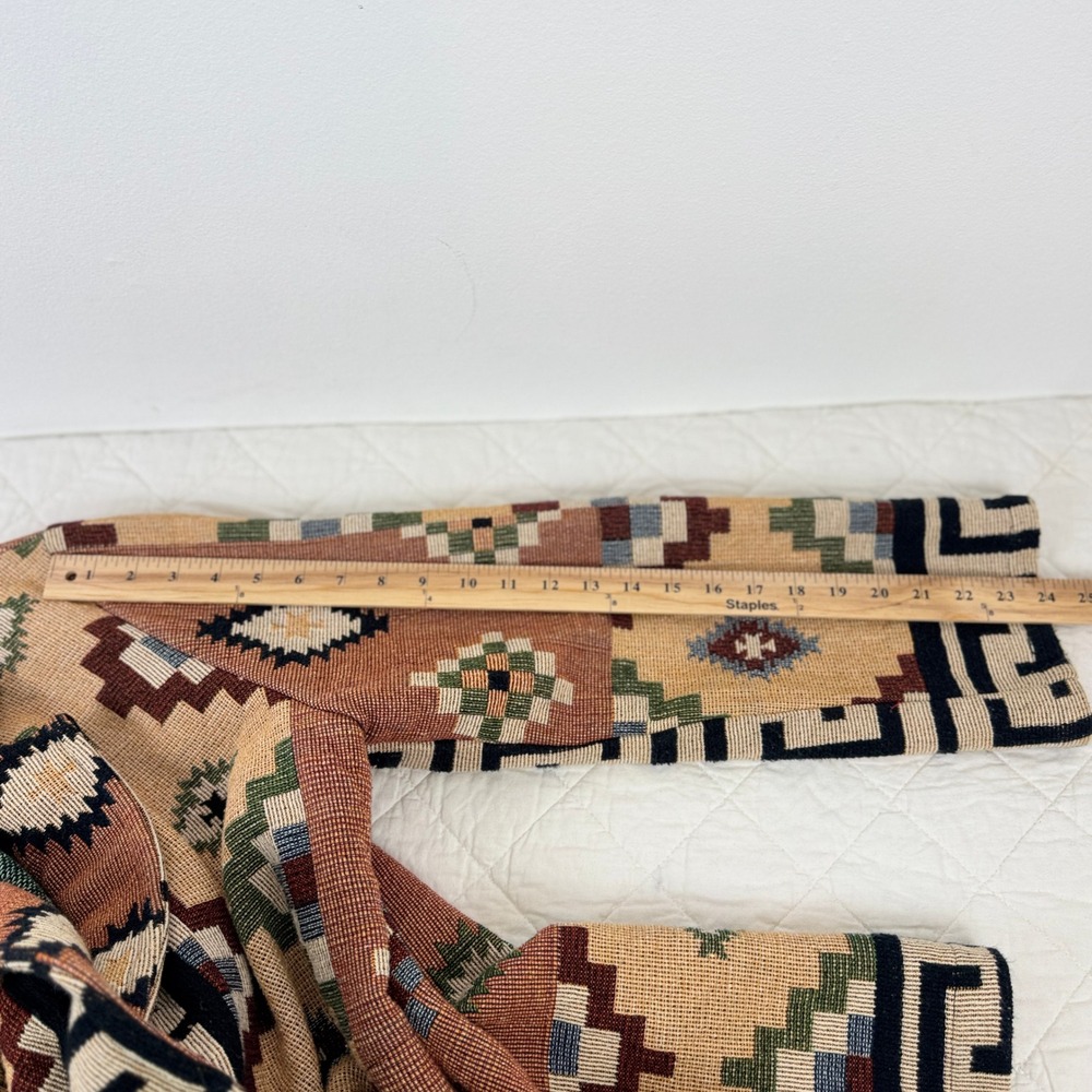 VTG! Its Outta The Bag Unge Potch Ket Tapestry Navajo Southwest Jacket M USA - Picture 5 of 15